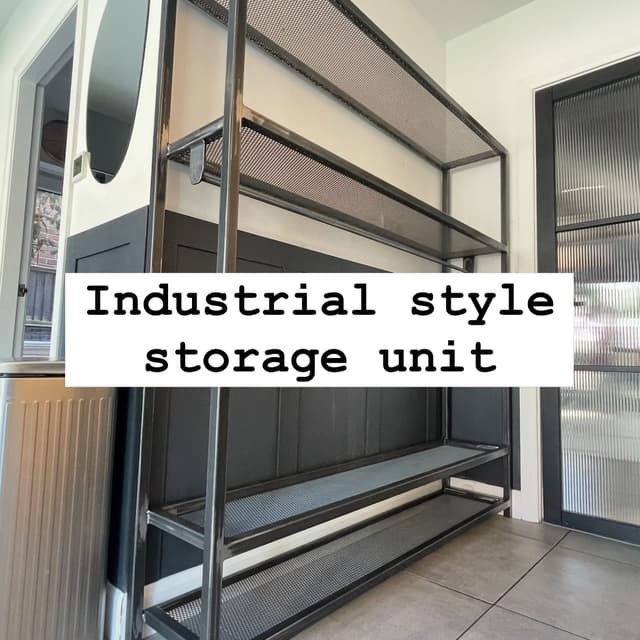 Industrial steel shelving unit