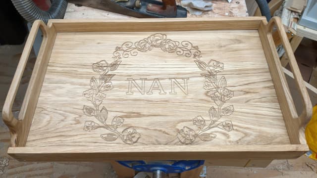 Personalised serving tray, custom kitchenware & tableware made by Martin Murray