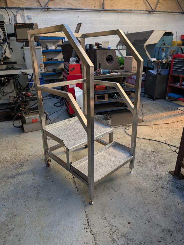 Stainless steel steps