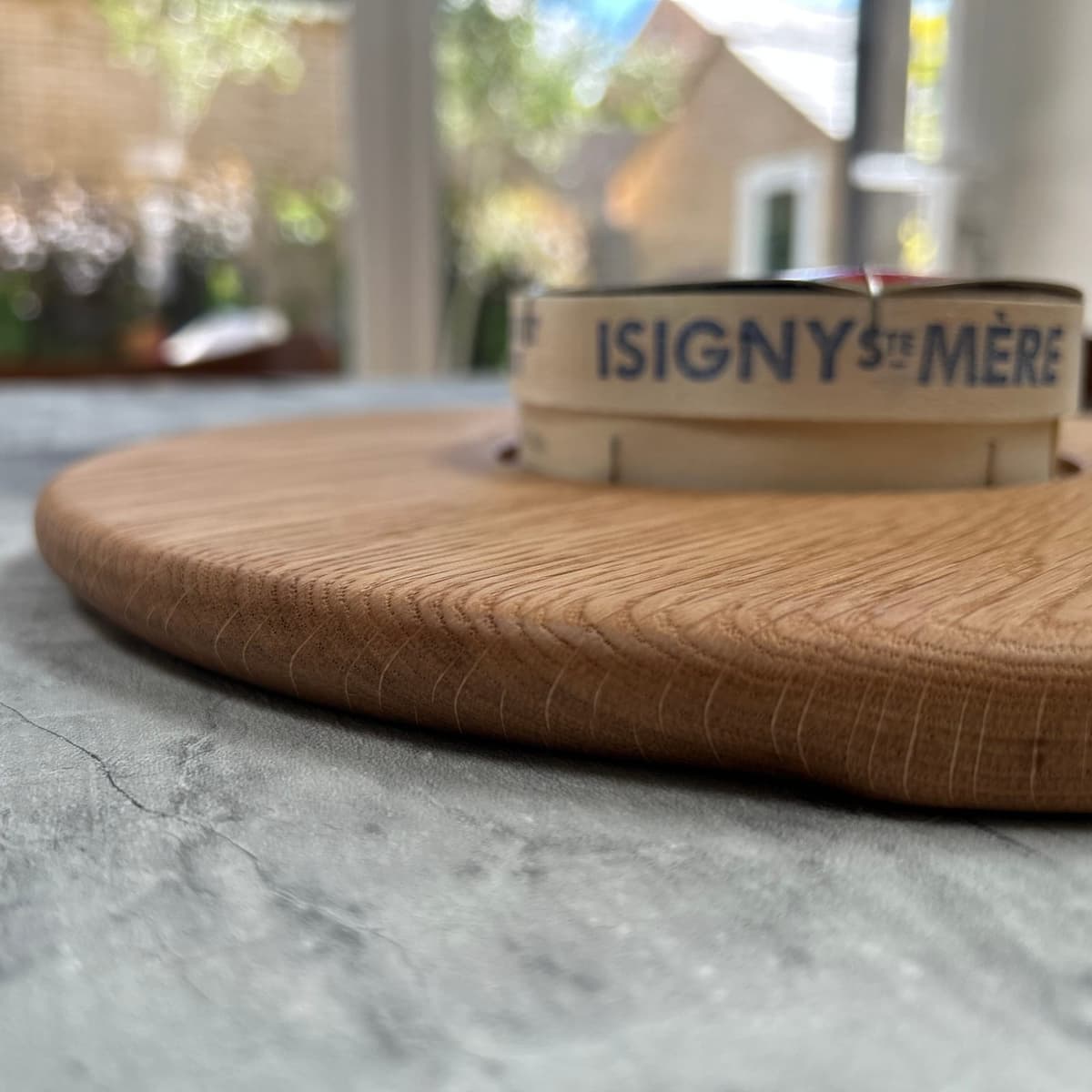 Bespoke Serving Board for Baked Camembert, custom kitchenware & tableware made by Steve Holt