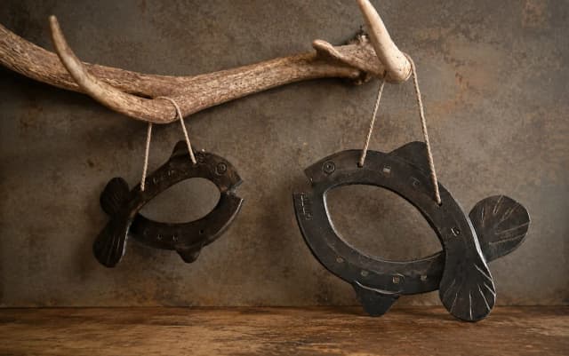 Horseshoe fish hangers