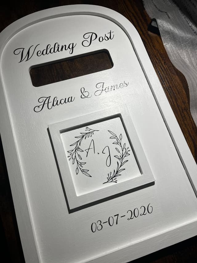 Wedding postbox