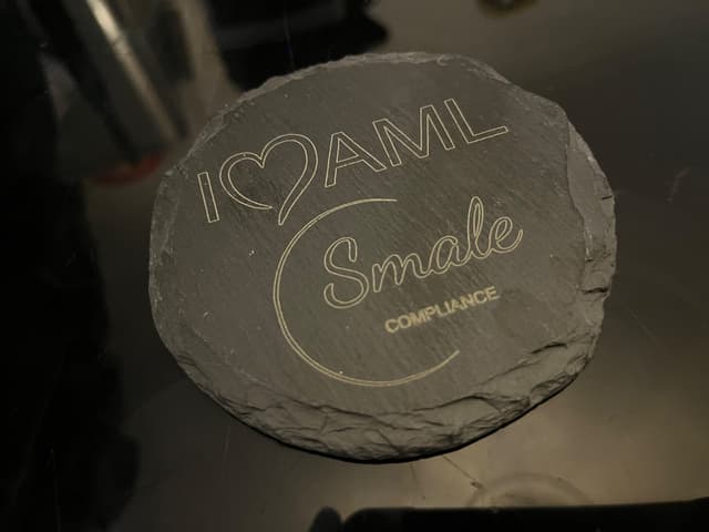 Slate coasters for corporate client