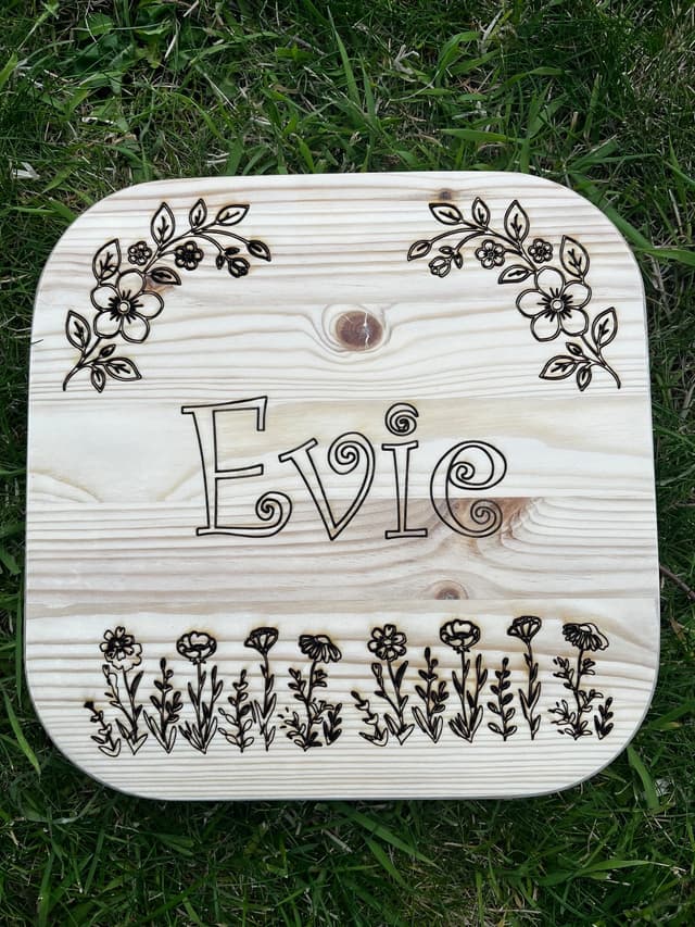Child’s seat top for birthday present