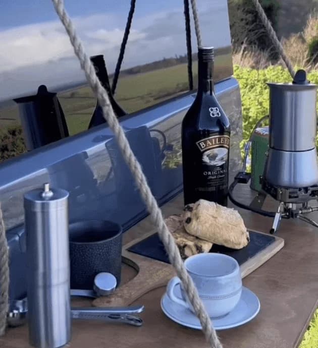 Suspended table for van — what they asked for