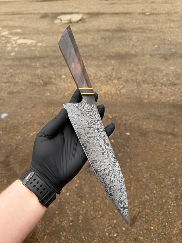 Custom Damascus Chef’s Knife