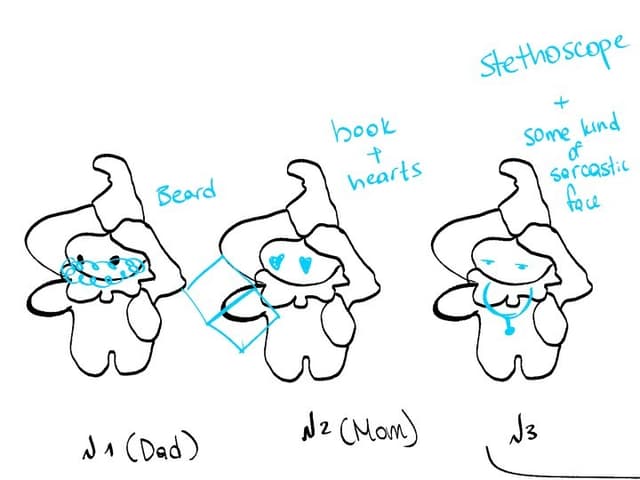 Reference image for To commission a set of 9 small ceramic figurines