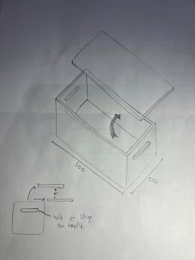 Gardening box with a lift away top — what they asked for